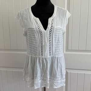 White Embroidered Women's Blouse